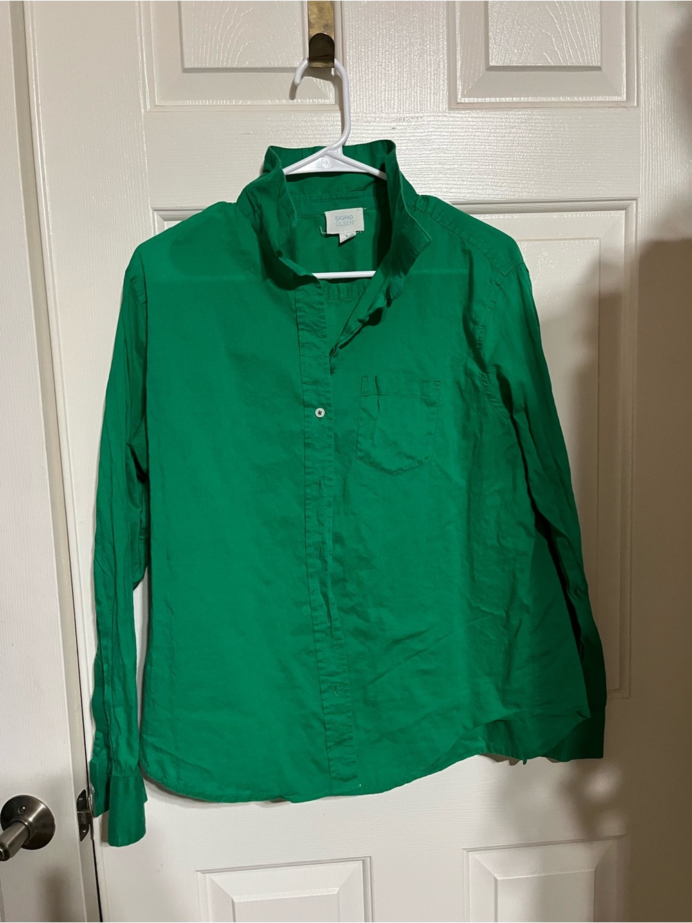 Sigrid Olsen Men's Emerald Green Button-Down Shirt
16-03